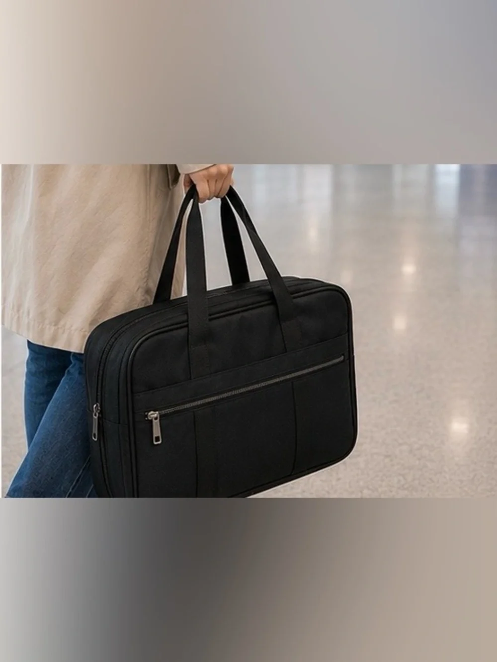 Samsonite Black Briefcase Laptop Bag Carry On Travel Case